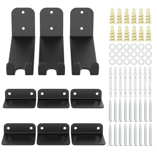 TORACK Wall-mounted Bike Pedal Hanger, Horizontal Bike Rack for Garage Wall - style: 3 Pack