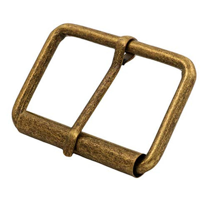BIKICOCO Roller Buckle, 2 Inches Heel Rolling Bar Buckles for Bags Leather Webbing Straps - color: Bronze X 10 Pcs