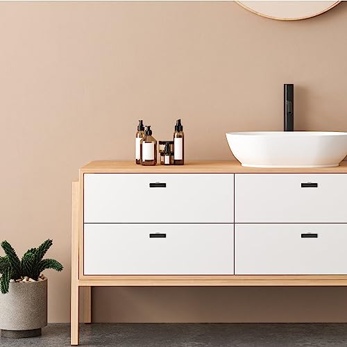 5 Pack Black Cabinet Knobs, 2in Length T-Square Bar Drawer Pulls - color: Matte Black, size: 5 Pack, style: Sqaure Bar