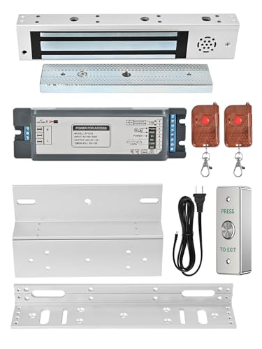 Smart Door Access Control System, 600lb Magnetic Lock, WiFi Tuya App Remote - color: Inswinging