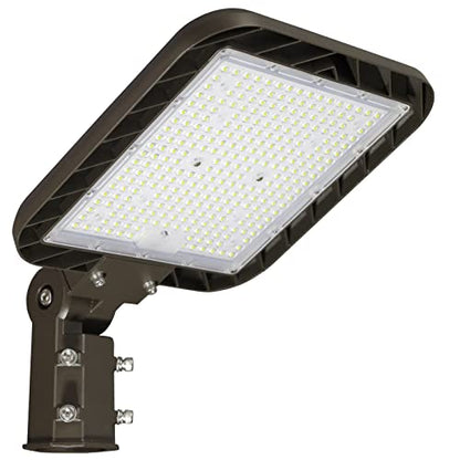 200W LED Parking Lot Light: 30000LM, 5000K, 150LM/W Slip Fit Mount - size: 200W