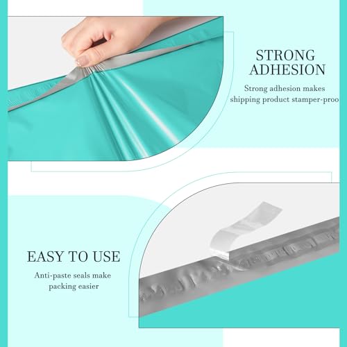 Metronic Poly Mailers 19x24 100 Pack, Large Shipping Bags for Clothes - color: Teal, size: 19x24 100PC