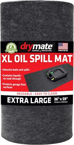 Drymate XL Oil Spill Mat, Premium Absorbent Oil Pads, USA Made, 36"x59" - size: 36" x 59" (1-Pack)