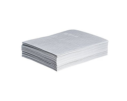 PIG Stat-Mat Absorbent Pad | 50 Pads | 15" W x 20' L | 20" L x 15" W | Absorbs up to 28.16 oz per Pad | Lightweight | PM50043