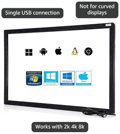 Chengying 37 inch Multi-Touch 10 Points Infrared Touch Frame - IR Touch Panel - 37" Infrared Touch Overlay - USB Interface - HID Compatible - size: 37 inch