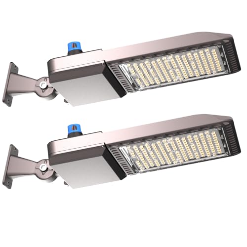 Lightdot Parking Lot Lights 240W, 2Pack ARM Mount LED Pole Lights Outdoor