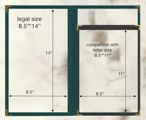 10Pcs Green PVC Clear Menu Cover 8.5x14, 3 Page 6 View - color: green, size: 3 Pages - 8.5" x 14"
