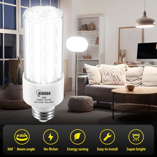 40W LED Corn Light Bulb Daylight LED Light Bulb 2pack Corn Light Bulb