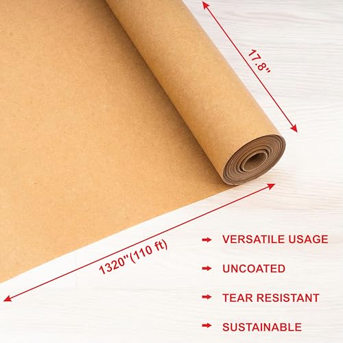 Purple Papers Wrapping Paper - Mini Roll - 18 Inch X 33 Feet - Polka Dots Design for Birthday, Holiday, Wedding, Baby Shower (Green) - color: Brown, size: 17.8" X 110'