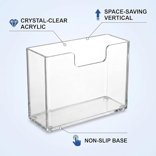 Acrylic Napkin Holder for Table, Clear Square Paper Dispenser - color: A - Acrylic Luncheon Napkin Holder, size: Luncheon Napkin Holder