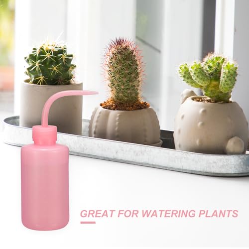 Patikil 150ml 5oz Succulent Eyelash Tattoo Wash, 18 Pcs Plastic Watering Squeeze Rinse Bottle for Plant Eyelash Extensions Irrigation Lab Gap Cleaning, Pink - color: Pink, size: 150ml/5oz