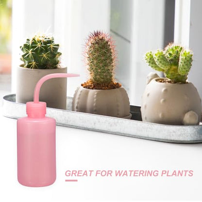 Patikil 150ml 5oz Succulent Eyelash Tattoo Wash, 18 Pcs Plastic Watering Squeeze Rinse Bottle for Plant Eyelash Extensions Irrigation Lab Gap Cleaning, Pink - color: Pink, size: 150ml/5oz