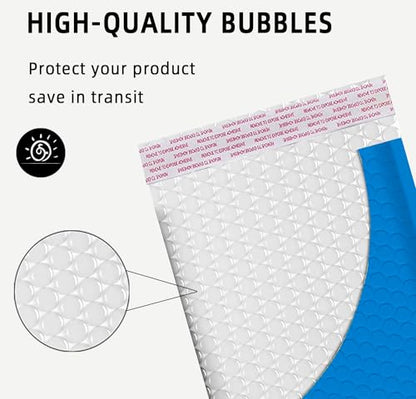 25 50 100 200 500 1000 Pieces, 6x10 inch, Self Seal Waterproof Mailing Envelopes, Poly Bubble Mailers Shipping Bags, Bubble Padded Envelopes, Bulk Color #0 (Light Blue, Usable 6 * 9 inch, 200 Pcs) - color: Light Blue, size: Light Blue, 6x9 inch, 200 Piece