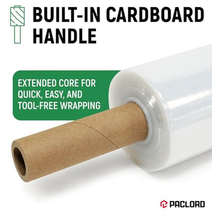 5" x 1000' Industrial Strength Stretch Wrap with Extended Handle, Pack of 2 - size: Pack of 2