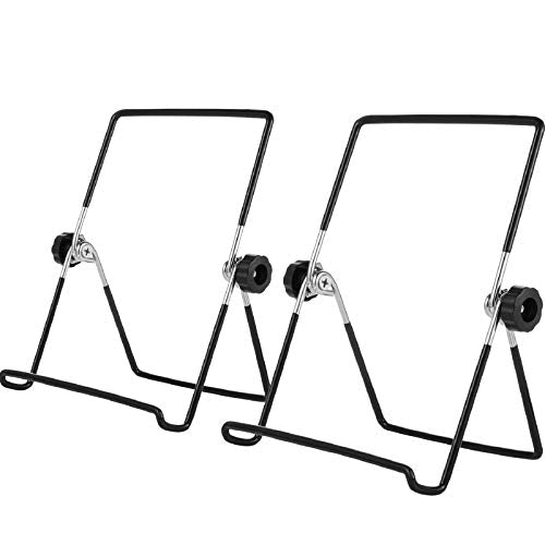 Hotop 3 Pack 7 Inch Plate Stand Display Plate Holder, Black - color: Black