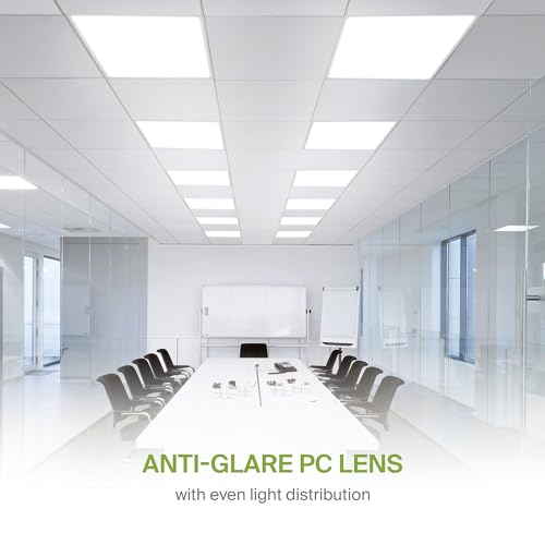 ASD 2x2 LED Flat Panel Light, Emergency Battery Backup UL DLC 4 Pack - color: 2x2, size: 4 Pack