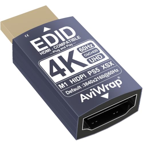 4K 60Hz HDMI EDID Emulator,HDCP Passthrough Adapter - color: 2K/120Hz, size: 1pack
