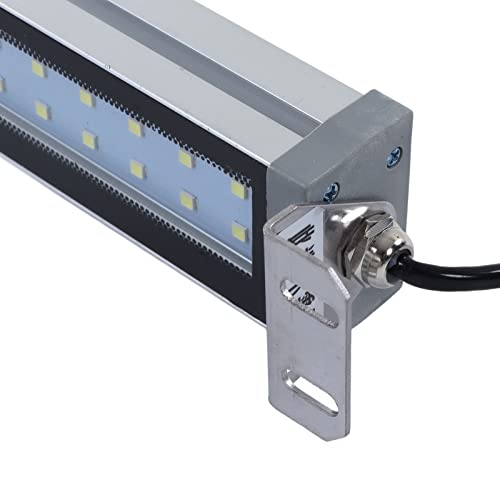 Industrial LED Tube Light, 24V 12W Aluminum Alloy LED Working Light White Source IP67 Explosion Proof Machine Tube Light For CNC Machine Tool Machining Center Work