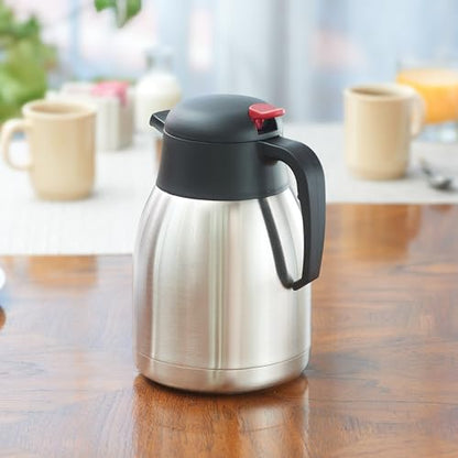 Winco 1.5 L Stainless Steel Carafe - size: 50.7 Ounces