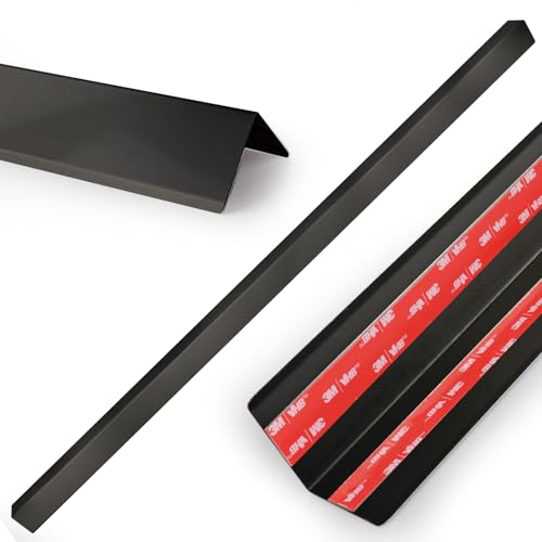Stainless Steel Wall Corner Guards 1x1x48 Inches (10, Black, 1x1x48 Inches) - color: Black, size: 1x1x48 Inches