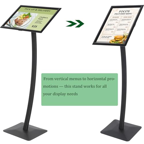 tonchean 11x17 Freestanding Pedestal Sign Holder