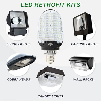 OSTEK LED Shoebox Retrofit Kits, Rotatable Outdoor Street Lighting 5000K