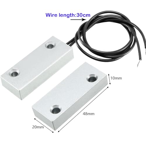 Gebildet Rolling Door Contact Magnetic Reed Switch Alarm with 2 Wires for NC. Applications MC-52 - color: Silver-E1280T