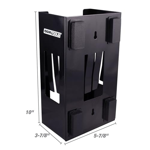 OEMTOOLS Magnetic Glove Dispenser with 4 Powerful Magnets - color: Black