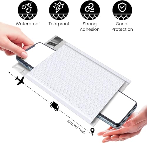 Fuxury White Bubble Mailers 6x10 Inch Padded Envelopes 500 Pack Bulk - color: White, size: 6x10" 500PC