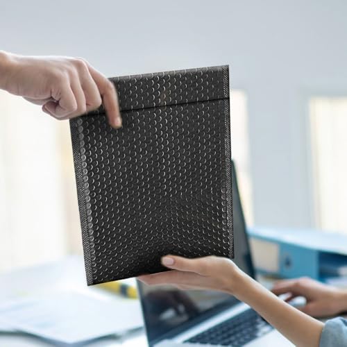 Koja Extra Thick Padded Bubble Mailers, 6x10 in, 25-Pack, Black - color: Black, size: 6 x 10" 25-Pack