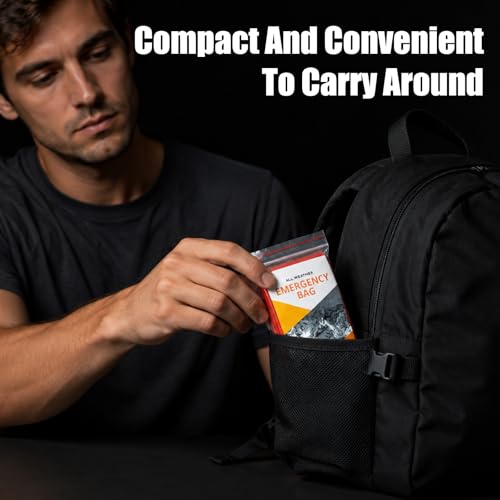 Emergency Sleeping Bag Survival Bag, Portable Waterproof Thermal Bivy Sacks,Bivvy Bags,Camping Mylar Sleeping Bag Survival Gear Emergency Blankets Survival Shelter - color: 2 Pack - Orange + Green