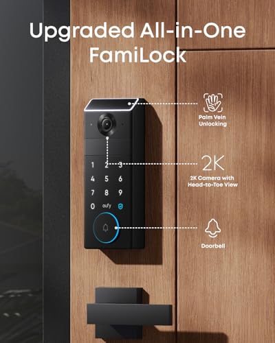 eufy Security Video Smart Lock FamiLock S3 Max with Palm Vein Recognition - style: Palm Vein + Video + Rear Screen