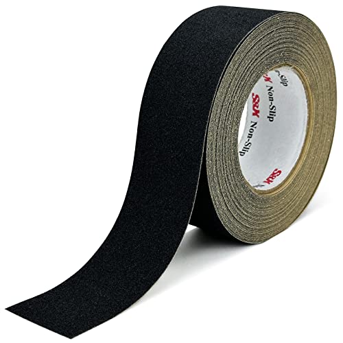 S&X Anti Slip Tape 2in x 60ft Grip Tape for Stairs & Floors, Black - size: 2 inches x 60 feet
