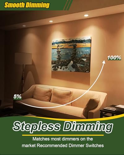ZYC Gimbal LED Recessed Lighting - 3 Inch 5CCT 7W 360° Rotation Adjustable Eyeball Light,LED Swivel Spotlight,Directional Sloped Ceiling Light,Dimmable Canless Wafer Downlight Pack of 6 Bronze. - color: Bronze, size: 3 INCH || 6 PACK