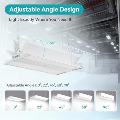 LED Linear High Bay Light 2FT 2 Pack 200W, 30000LM, 0-10V Dimmable