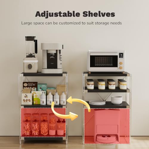 3-Tier Industrial Bookshelf, Wood and Metal Shelf Unit, Storage Bookcase - color: Black, size: 3T24IN
