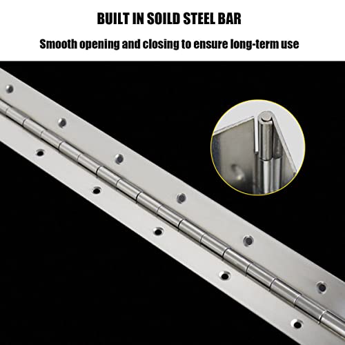 EPHECH 18" Piano Hinge, 4PCS Stainless Steel Continuous Piano Hinge-Silver