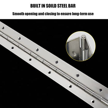 EPHECH 18" Piano Hinge, 4PCS Stainless Steel Continuous Piano Hinge-Silver