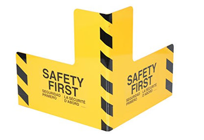 Vestil PCG-24 Steel Corner Guard 24 in. x 24 in. x 24 in. Yellow