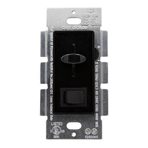 Maxxima LED Dimmer Electrical Light Switch, Black, 3-Way/Single Pole Use - color: Black