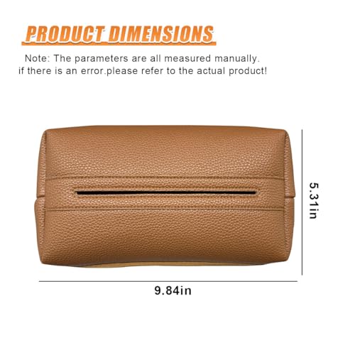 Car Tissue Holder, PU Leather Auto Napkin Holder for Visor & Backseat, Automotive Mask Organizer Case to Keep Vehicle Tidy, Universal Interior Accessories for Sedan Truck SUV(Orange) - color: Orange