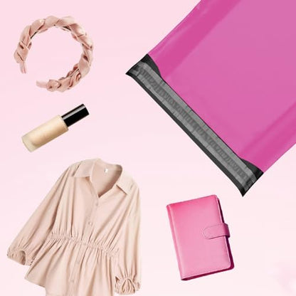 Poly Mailers Shipping Bags with Strong Adhesive, Waterproof Mailing Bags for Clothing, T-Shirts, and Small Business Shipping - color: Pink, size: 14.5x19 1000pcs