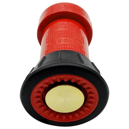 SAFBY Fire Hose Nozzle Thermoplastic Fire Equipment Spray Jet Fog (1.5" NST/NH) - color: Red, size: 1.5 inch NST