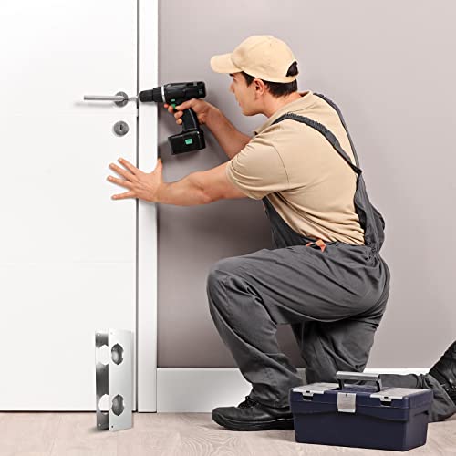 Leinuosen Door Reinforcement Plate for 1-3/4" Thick Doors, 4 Pack