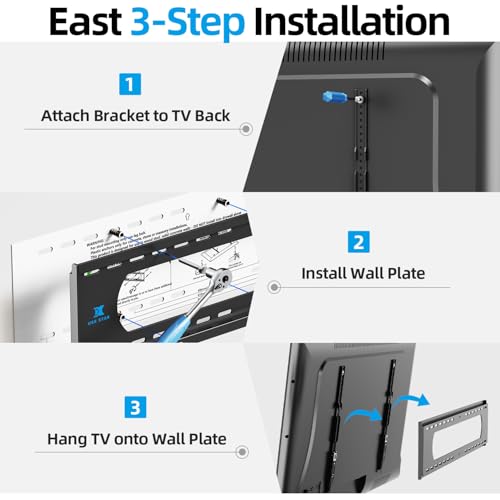 75 85 86 98 100inch Heavy Duty TV Wall Mount Low Profile TV Mount Bracket - size: 55-120"