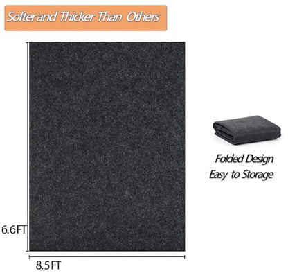 6.6 x 8.5 FT Garage Floor Mat for Under Cart, Golf Cart Parking Mat - color: 6.6 X 8.5 Ft
