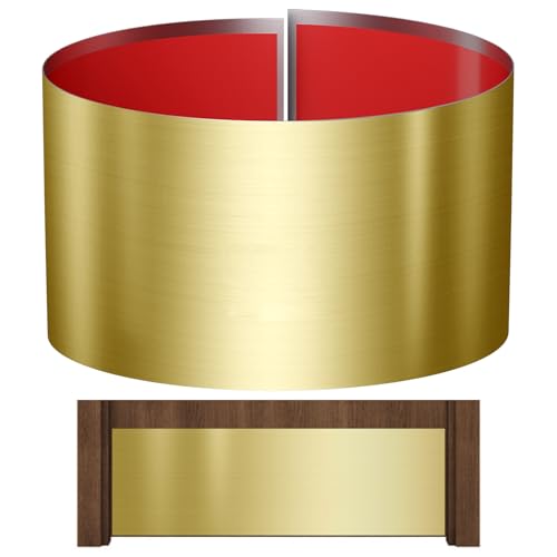 Stainless Steel Door Kick Plate, 10" x 34" Door Push Plate, Self Adhesive Kickplate for 36" Doors Interior or Exterior (Brushed Gold) - color: Gold