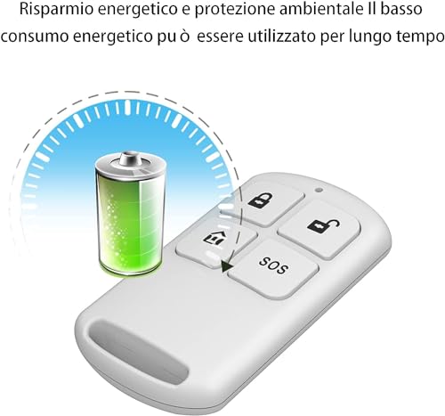 PGST Wireless Smart Remote Control Receiving Controller,with SOS Emergency Alarm Button,for Patients Disabled Elderly,Compatible with Alarm Security System Control Panel(PF50-1) - color: Gray & Blue