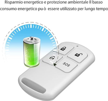 PGST Wireless Smart Remote Control Receiving Controller,with SOS Emergency Alarm Button,for Patients Disabled Elderly,Compatible with Alarm Security System Control Panel(PF50-1) - color: Gray & Blue