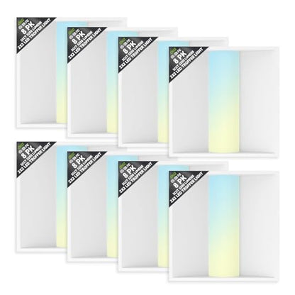 OKQ 2x2 LED Troffer Center Basket Panel,5Color Tunable 3500K/4000K/5000K, Watt Adjustable, 30W/35W/40W-Up to 6000Lumens,0-10V Dimmable Recessed Back-Lit Drop Ceiling Light,ETL Qualified, 8Pack - size: 2x2 8Pack